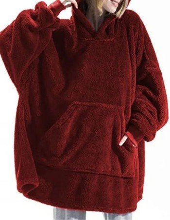 Cozy women’s oversized fleece hoodie blanket, Winter fleece blanket hoodie for women, oversized fleece hoodie, women's warm blanket hoodie