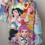 Women’s anime graphic hoodie, pullover hoodie for women, Anime themed graphic hoodie for women, Girls anime style pullover hoodie
