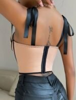 Trendy corset crop top for women