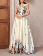 Stylish floral print cocktail dress