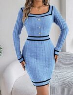women’s elegant bodycon midi dress