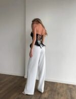 off shoulder cropped top with formal fit