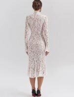 Classic white lace party dress