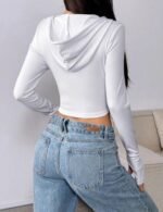 Women’s streetwear lace-up hoodie