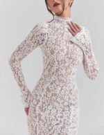 Garden party white lace dress