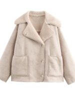 slim fit women’s faux leather jacket
