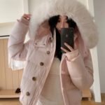 Warm Puffy Hooded Fur Parka Women Winter