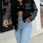 bomber jacket, leather jacket