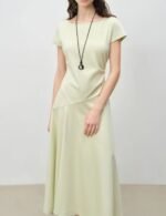 Casual women’s asymmetric midi dress, summer petite dress, asymmetric petite dress, women's midi dress