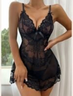 women lightweight lace night dress