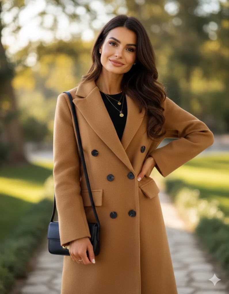 Try our best-selling single-breasted long overcoat, suitable for multiple climates.