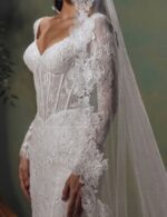 mermaid beaded bridal dress