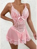 sheer lace nighty for women