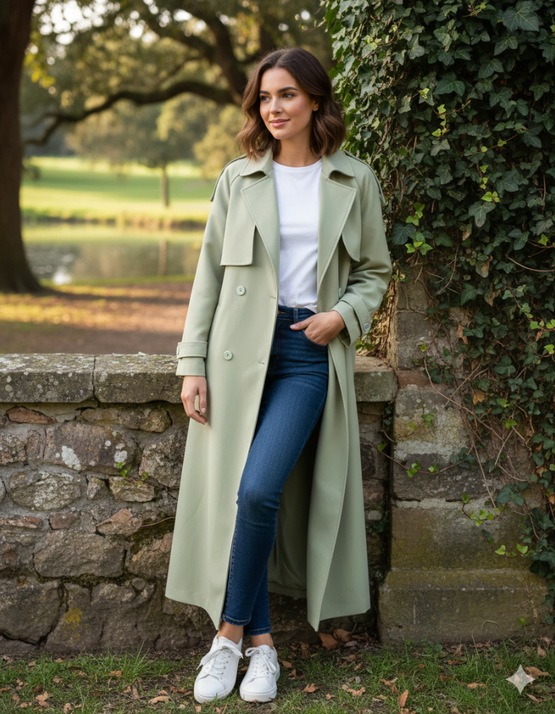 Explore our wool trench coat, which keeps you warm during the colder season.