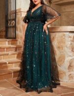 Long embroidered maxi dress