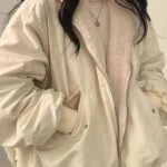 Lucyever Two-Sided Wear Fleece Warm Jacket Women