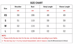 Size chart for women's brown faux suede trucker jacket